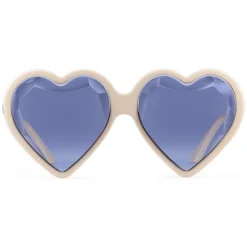 Gucci - Acetate Heart Sunglasses - Ivory Violet - Gucci Eyewear - Avvenice