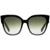 Gucci - Acetate Square Sunglasses with Web Detail - Black Acetate - Gucci Eyewear - Avvenice