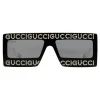 Gucci - Acetate Sunglasses with Mask Frame - Black - Gucci Eyewear - Avvenice
