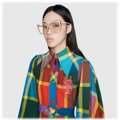 Gucci - Aviator Acetate Sunglasses - Ivory - Gucci Eyewear - Avvenice