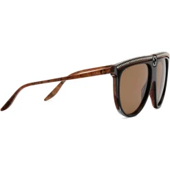 Gucci - Aviator Acetate Sunglasses with Crystals - Black - Gucci Eyewear - Avvenice