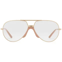 Gucci - Aviator Metal Sunglasses - Shiny Gold - Gucci Eyewear - Avvenice