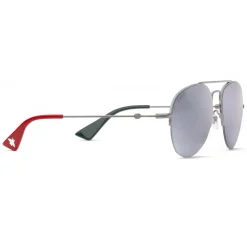 Gucci - Aviator Metal Sunglasses - Dark Ruthenium - Gucci Eyewear - Avvenice