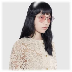 Gucci - Aviator Metal Sunglasses - Shiny Gold - Gucci Eyewear - Avvenice