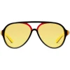 Gucci - Aviator Sunglasses in Multilayer Acetate - Multilayer Black Red Green and Yellow - Gucci Eyewear - Avvenice