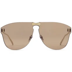 Gucci - Aviator Sunglasses Without Frame - Gold Lenses Light Brown - Gucci Eyewear - Avvenice