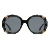 Gucci - Bamboo Effect Round Sunglasses - Black - Gucci Eyewear - Avvenice