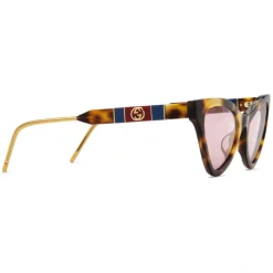Gucci - Cat Eye Acetate Sunglasses - Turtle  - Gucci Eyewear - Avvenice