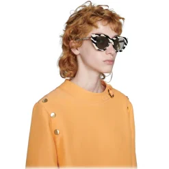 Gucci - Cat-Eye Acetate Sunglasses - Zebra Striped - Gucci Eyewear - Avvenice