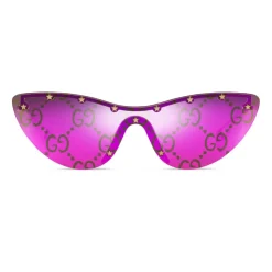 Gucci - Cat-eye Mask Sunglasses - Pink - Gucci Eyewear - Avvenice