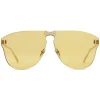 Gucci - Frameless Aviator Sunglasses - Gold Yellow Lenses - Gucci Eyewear - Avvenice