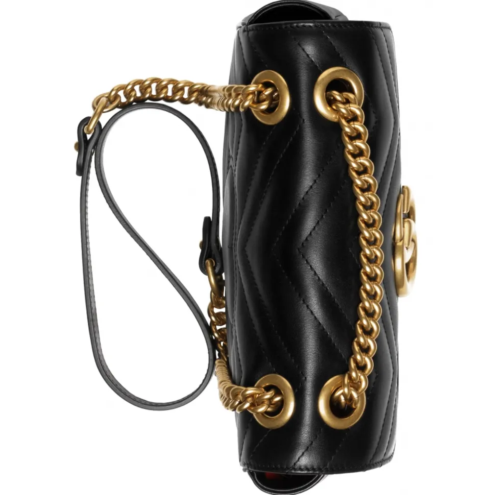 Gucci - GG Marmont Mini Shoulder Bag - Black Leather - Bag - Gucci Exclusive Collection - Avvenice