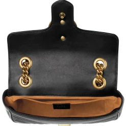 Gucci - GG Marmont Mini Shoulder Bag - Black Leather - Bag - Gucci Exclusive Collection - Avvenice