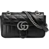 Gucci - GG Marmont Mini Shoulder Bag - Black Leather - Bag - Gucci Exclusive Collection - Avvenice