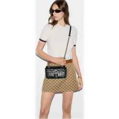 Gucci - GG Marmont Mini Shoulder Bag - Black Leather - Bag - Gucci Exclusive Collection - Avvenice