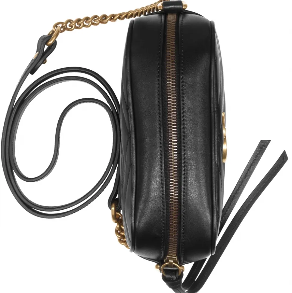 Gucci - GG Marmont Mini Shoulder Bag - Black Leather - Bag - Gucci Exclusive Collection - Avvenice