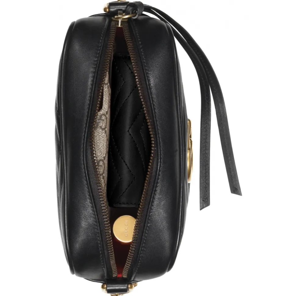 Gucci - GG Marmont Mini Shoulder Bag - Black Leather - Bag - Gucci Exclusive Collection - Avvenice
