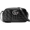 Gucci - GG Marmont Small Shoulder Bag - Black Leather - Bag - Gucci Exclusive Collection - Avvenice