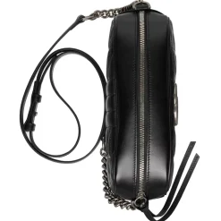 Gucci - GG Marmont Small Shoulder Bag - Black Leather - Bag - Gucci Exclusive Collection - Avvenice