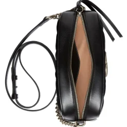 Gucci - GG Marmont Small Shoulder Bag - Black Leather - Bag - Gucci Exclusive Collection - Avvenice