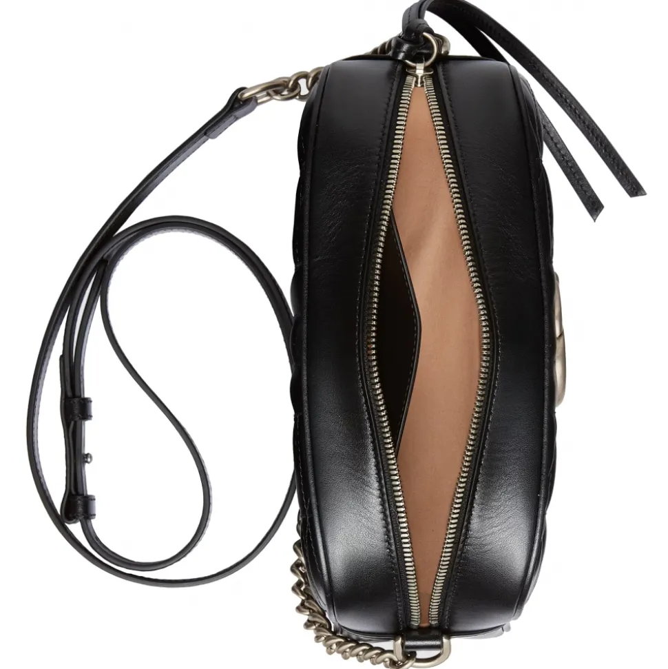 Gucci - GG Marmont Small Shoulder Bag - Black Leather - Bag - Gucci Exclusive Collection - Avvenice