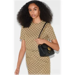 Gucci - GG Marmont Small Shoulder Bag - Black Leather - Bag - Gucci Exclusive Collection - Avvenice