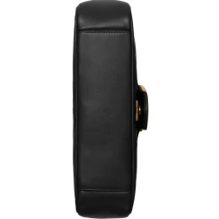 Gucci - GG Marmont Small Shoulder Bag - Black Leather - Bag - Gucci Exclusive Collection - Avvenice