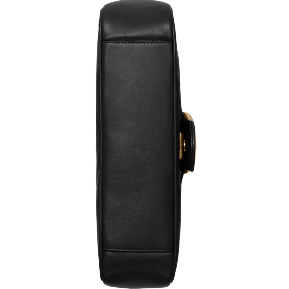 Gucci - GG Marmont Small Shoulder Bag - Black Leather - Bag - Gucci Exclusive Collection - Avvenice