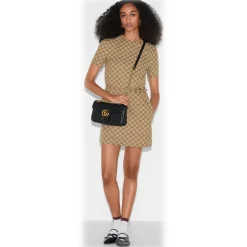 Gucci - GG Marmont Small Shoulder Bag - Black Leather - Bag - Gucci Exclusive Collection - Avvenice