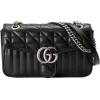 Gucci - GG Marmont Small Shoulder Bag - Black Leather - Bag - Gucci Exclusive Collection - Avvenice
