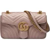 Gucci - GG Marmont Small Shoulder Bag - Dusty Pink Leather - Bag - Gucci Exclusive Collection - Avvenice