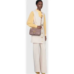 Gucci - GG Marmont Small Shoulder Bag - Dusty Pink Leather - Bag - Gucci Exclusive Collection - Avvenice