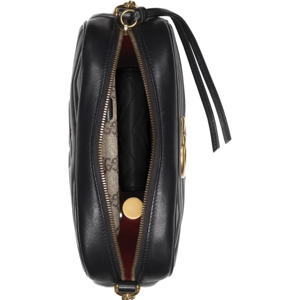 Gucci - GG Marmont Small Shoulder Bag - Black Leather - Bag - Gucci Exclusive Collection - Avvenice