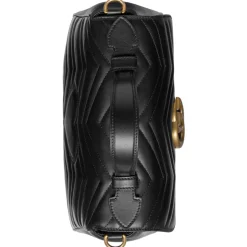 Gucci - GG Marmont Small Top Handle Bag - Black Leather - Bag - Gucci Exclusive Collection - Avvenice