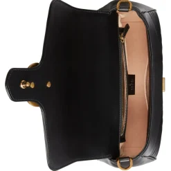 Gucci - GG Marmont Small Top Handle Bag - Black Leather - Bag - Gucci Exclusive Collection - Avvenice