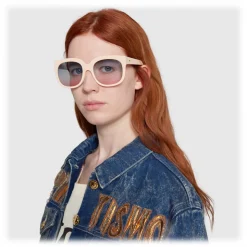 Gucci - Gucci Elton John Sunglasses - Ivory - Gucci Eyewear - Elton John Official - Avvenice