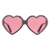 Gucci - Heart Acetate Sunglasses Elton John - Black Pink - Gucci Eyewear - Avvenice