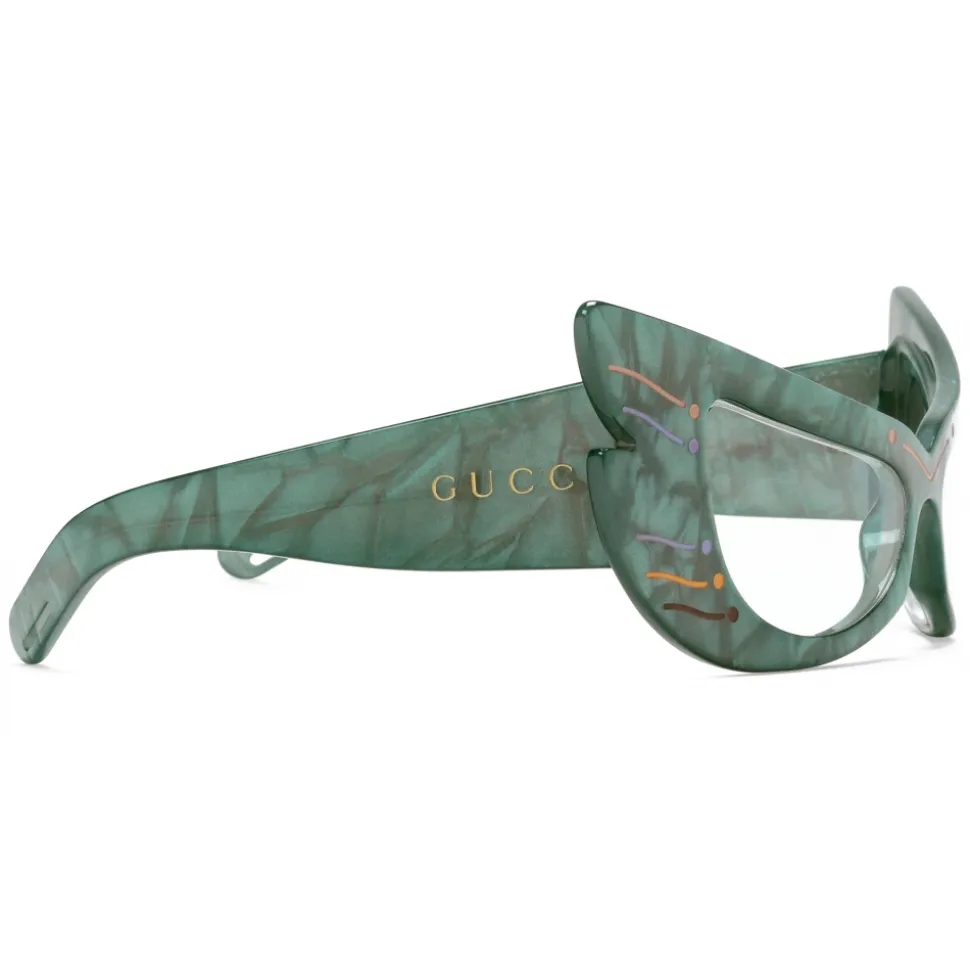 Gucci - Mask Acetate Sunglasses - Light Blue - Gucci Eyewear - Avvenice