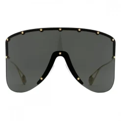 Gucci - Mask Sunglassed with Star Rivets - Black - Gucci Eyewear - Avvenice