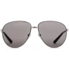 Gucci - Metal Aviator Sunglasses - Glossy Ruthenium - Gucci Eyewear - Avvenice