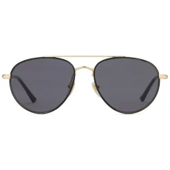 Gucci - Metal Aviator Sunglasses - Shiny Gold with Black Border - Gucci Eyewear - Avvenice