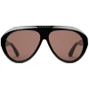 Gucci - Navigator Sunglasses with Double G - Black - Gucci Eyewear - Avvenice