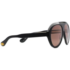 Gucci - Navigator Sunglasses with Double G - Black - Gucci Eyewear - Avvenice