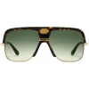 Gucci - Navigator Sunglasses with Double G - Dark Turtle Acetate and Gold Metal - Gucci Eyewear - Avvenice