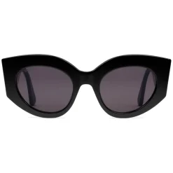 Gucci - Oversize Cat Eye Acetate Sunglasses - Black Acetate - Gucci Eyewear - Avvenice