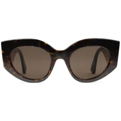 Gucci - Oversize Cat Eye Acetate Sunglasses - Sylvie Web Acetate - Gucci Eyewear - Avvenice
