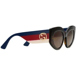 Gucci - Oversize Cat Eye Acetate Sunglasses - Sylvie Web Acetate - Gucci Eyewear - Avvenice