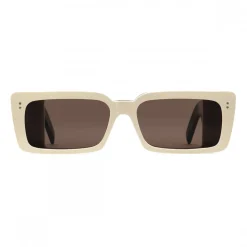Gucci - Rectangular Acetate Sunglasses - White Horn Black - Gucci Eyewear - Avvenice