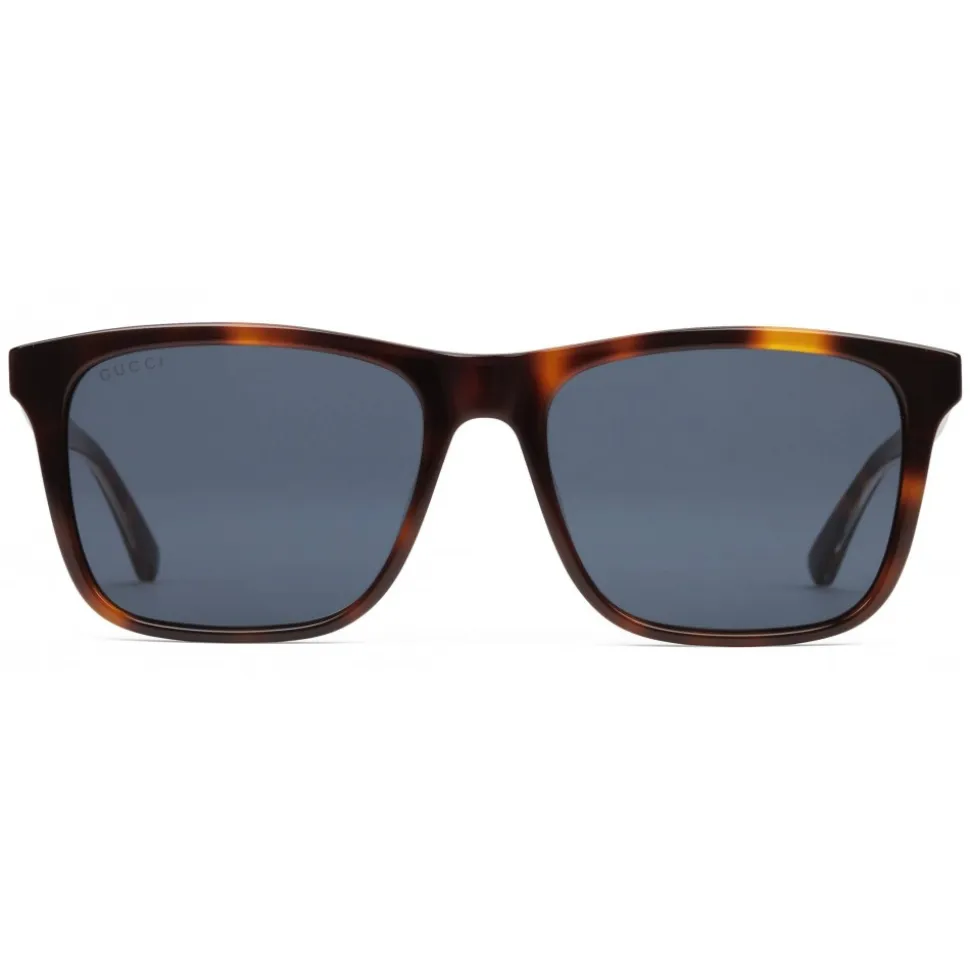 Gucci - Rectangular Acetate Sunglasses - Light Turtle Acetate - Gucci Eyewear - Avvenice
