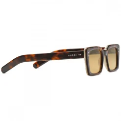 Gucci - Rectangular Acetate Sunglasses - Turtle - Gucci Eyewear - Avvenice